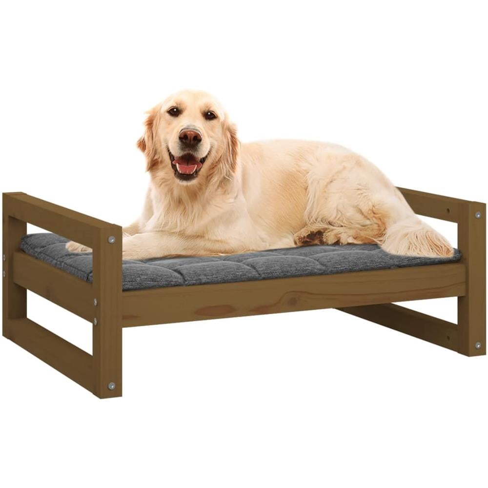 Cuccia Per Cani Miele 75,5x55,5x28cm In Legno Massello Di Pino - Foto 7