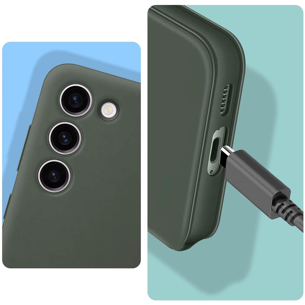 Custodia Galaxy S23 Con Finestra Originale Smart View Wallet Case Green - Foto 2