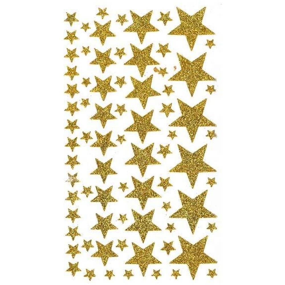 300 Adesivi Stelle Dorate Con Glitter - Foto 1