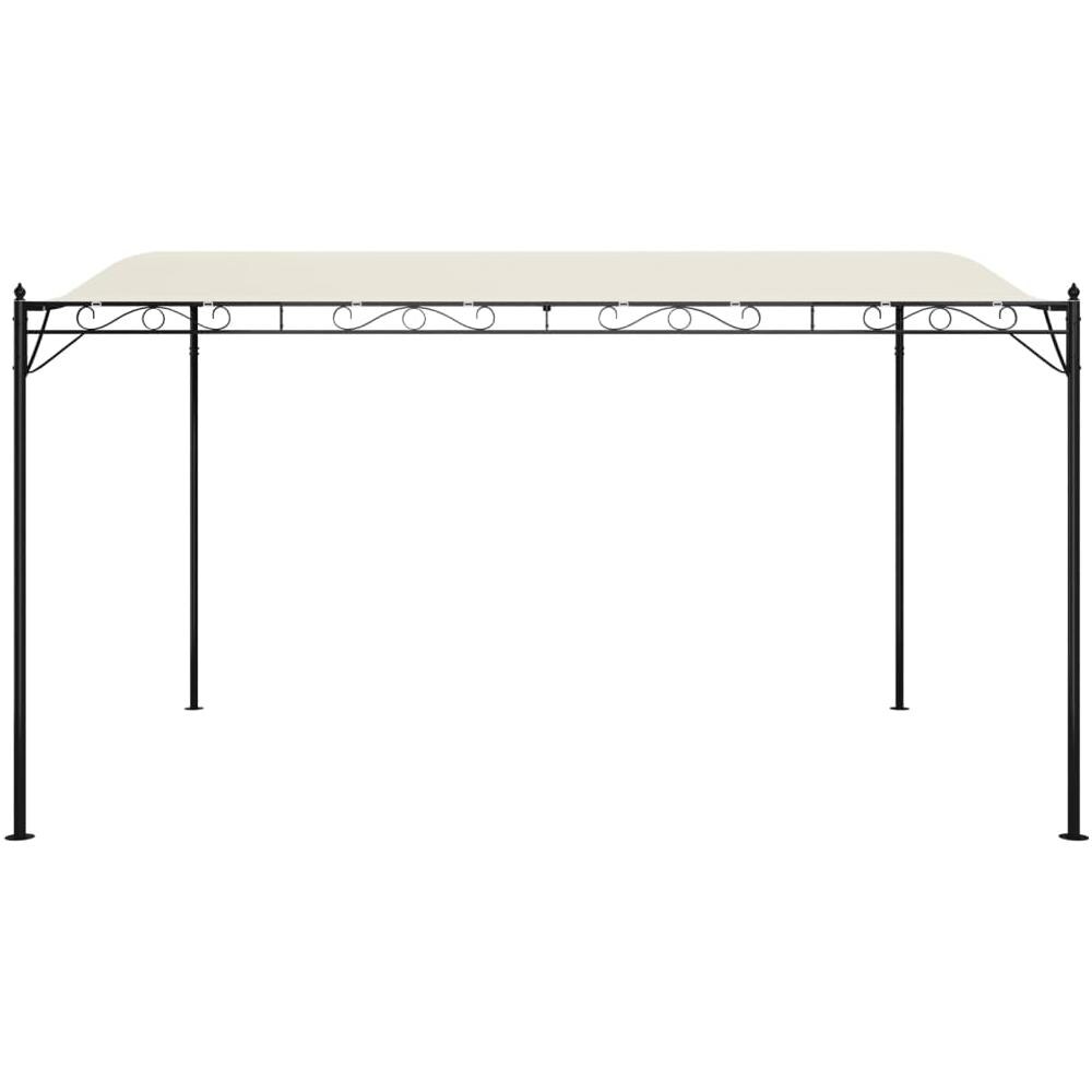 Tettoia Crema 4x3 M 180 G /m Tessuto E Acciaio - Foto 3