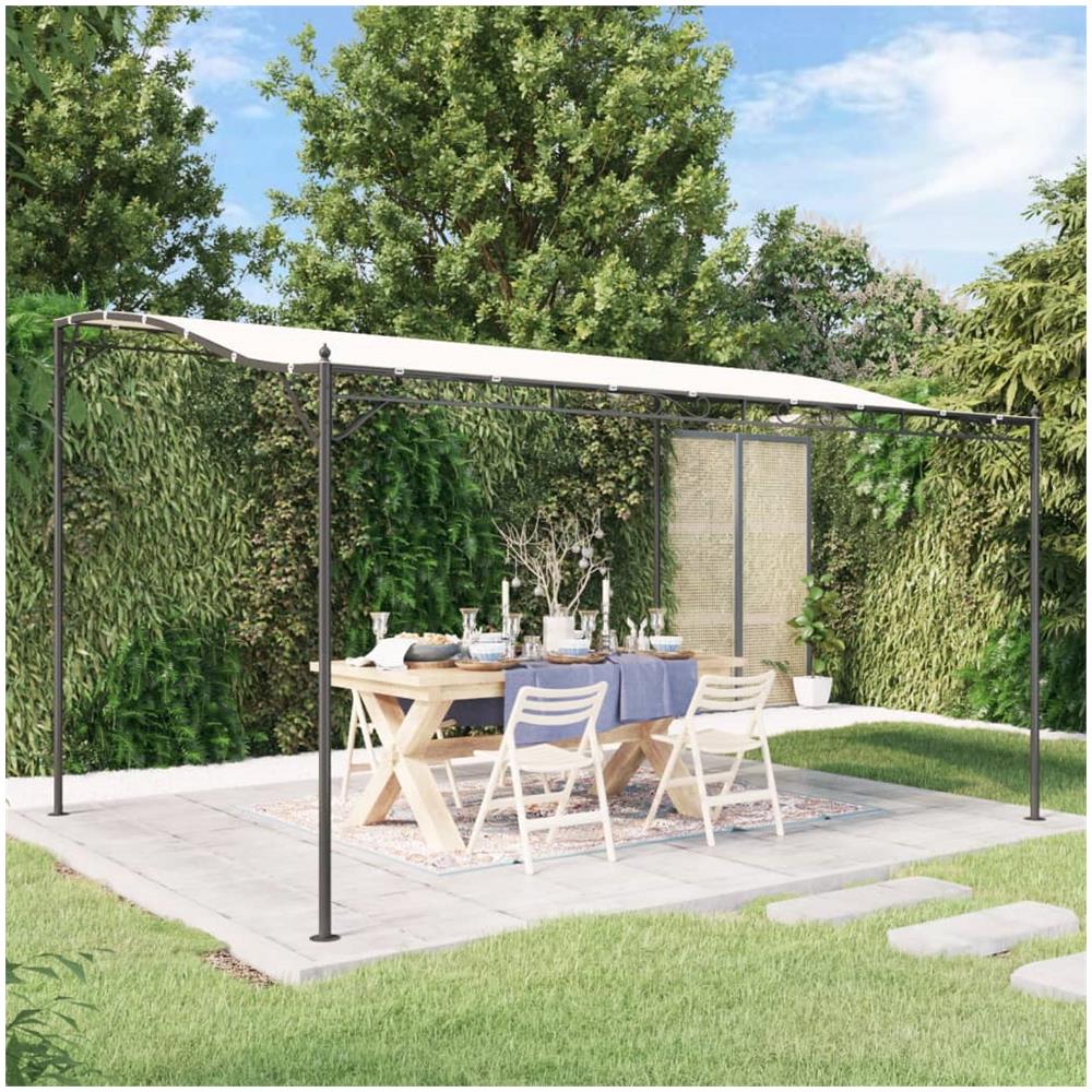 Tettoia Crema 4x3 M 180 G /m Tessuto E Acciaio - Foto 1