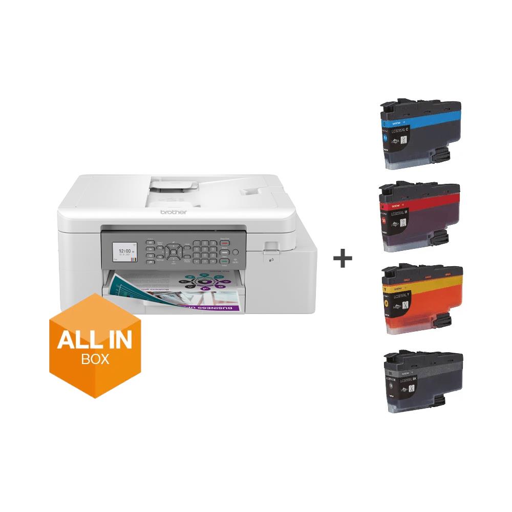 Stampante Multifunzione MFC-J4335DWXL Getto d'Inchiostro Schermo LCD Risoluzione 1200 x 4800 DPI A4 Fuznioe Coppia / Fax / Scanssione Wi-Fi Colore Bianco+ Colori di Stampa Nero / Ciano / Magenta / Giallo - Foto 1