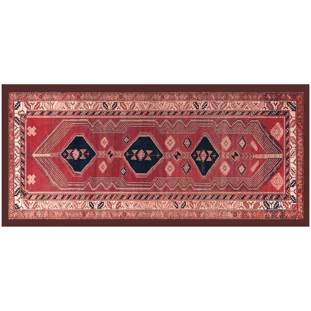 Tappeto Antiscivolo Stampa Digitale Linea Emozioni D''oriente Bakhtiari Salmone 74x174 Salmone - Foto 1