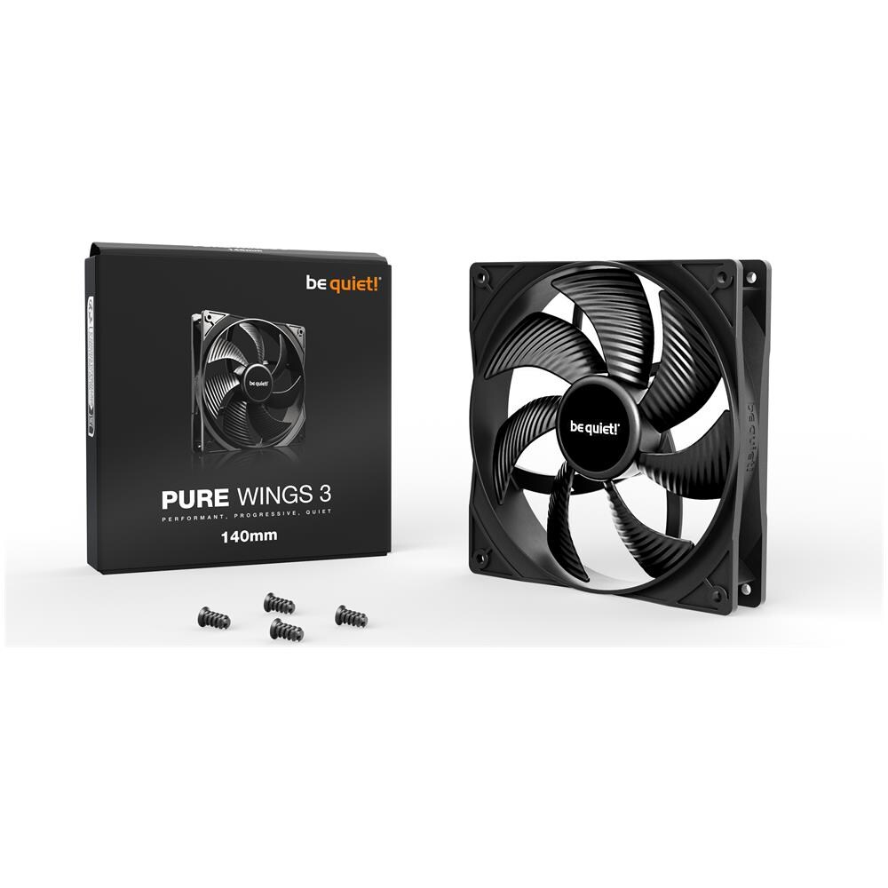 Pure Wings 3 140mm Case per computer Ventilatore 14 cm Nero 1 pz - Foto 3