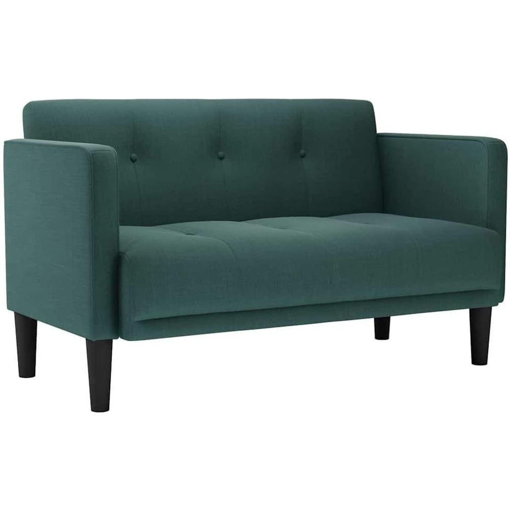 Divano Divanetto Verde Scuro 111 cm in Tessuto - Foto 1