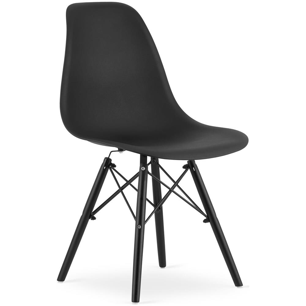 Sedia Valora OSAKA con gambe in legno nero, design ergonomico x2 - Foto 2