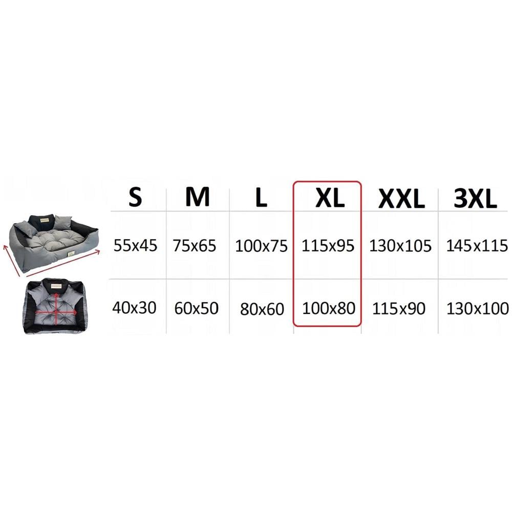 115x95 cm KINGDOG MM43 Cuccia per cani personalizzabile nera - Foto 10