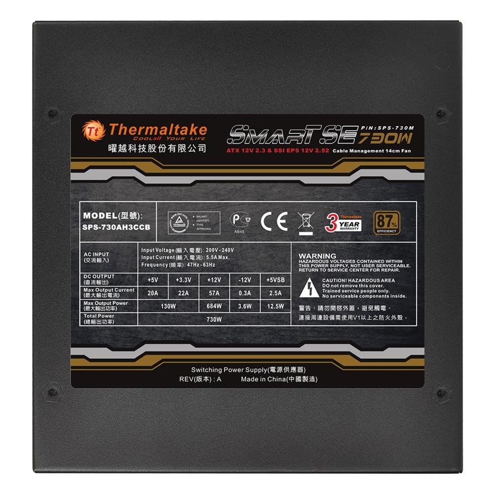 Alimentatore 730 Watt Serie Smart SE Semi-Modulare ATX 12V V2.3 Certificazione 80 Plus Bronze - Foto 5