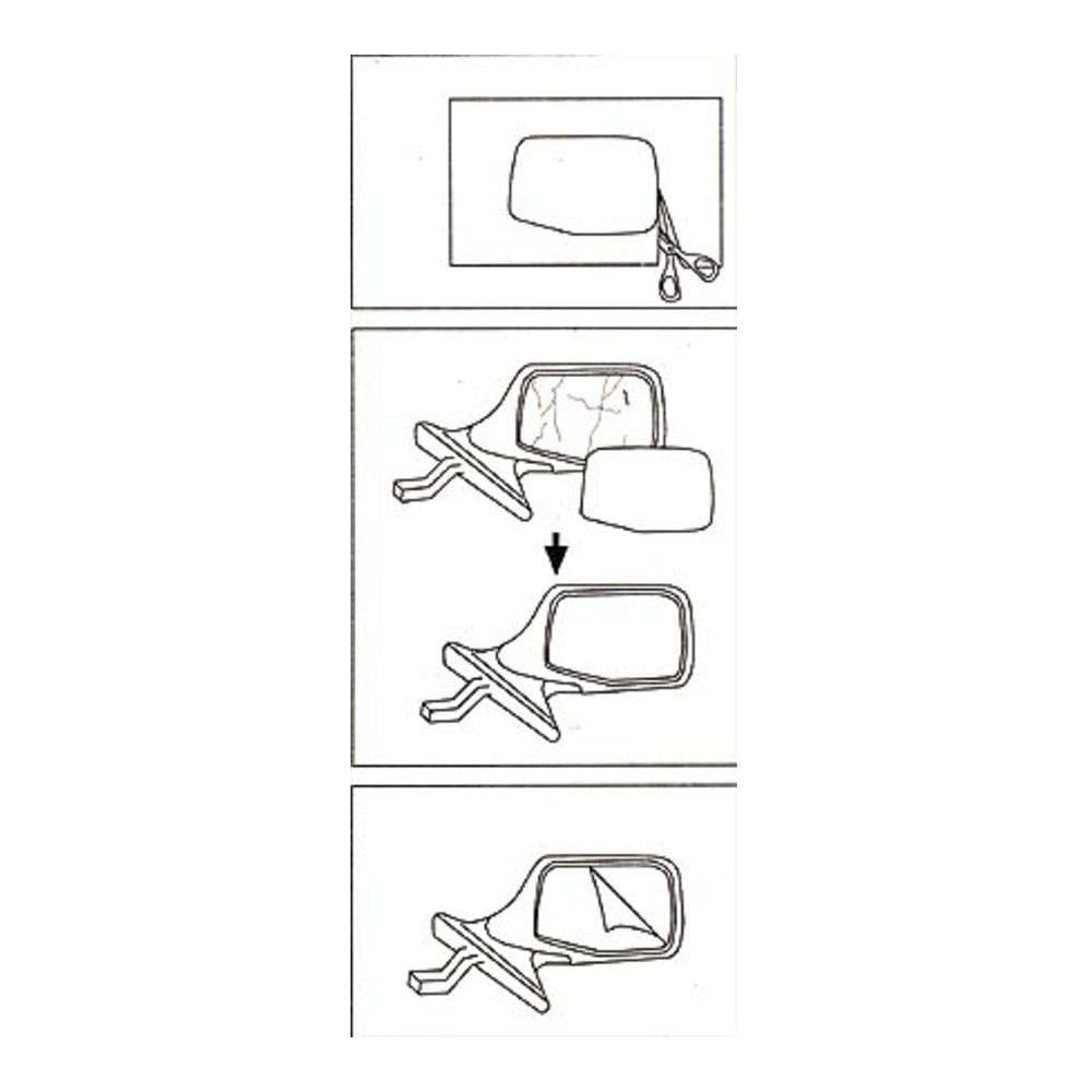 Specchio Retrovisore 202x126mm Int Auto Magic-mirror Per Auto Costruito Interamente In Plastica Antiurto Infrangibile Flessibile Sagomabile Ideale Per Sostituire Il Vetro Di Qualsiasi Specchietto - Foto 2