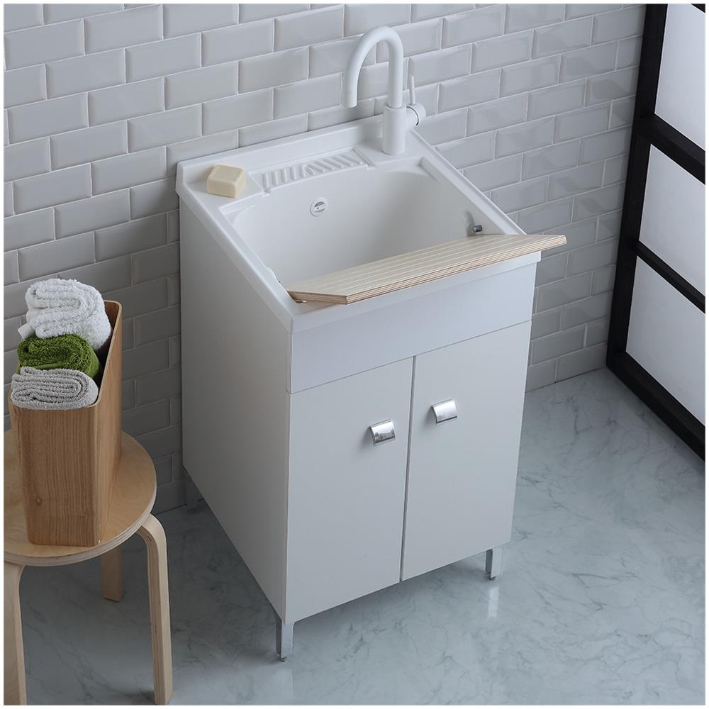 Kiamami Valentina - Lavatoio Lavanderia 50x50 Cm Con Mobile Bianco E ... Kiamami Valentina - Lavatoio Lavanderia 50x50 Cm Con Mobile Bianco E ...