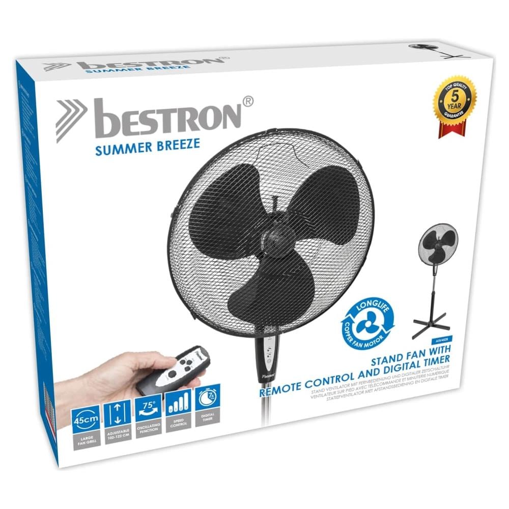 Ventilatore a Piantana ASV45ZR Diametro 45 cm Colore Nero  - Foto 2