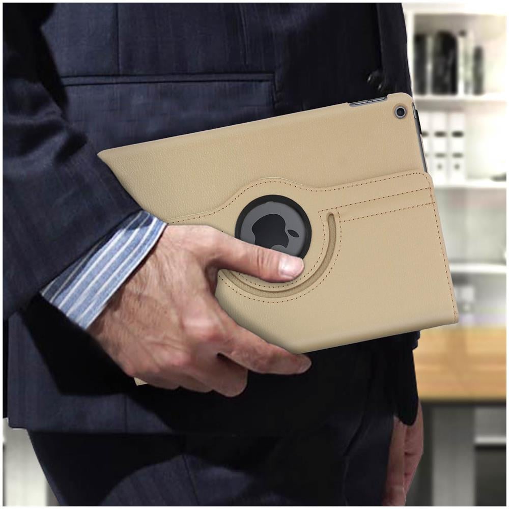 Custodia Ipad 9 2021 Ipad 8 2020 Ipad 7 2019 Supporto Regolabile 360° - Oro - Foto 2