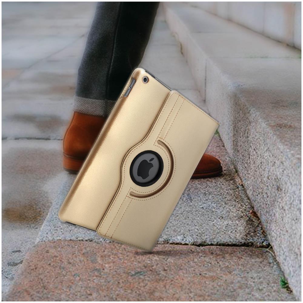 Custodia Ipad 9 2021 Ipad 8 2020 Ipad 7 2019 Supporto Regolabile 360° - Oro - Foto 5