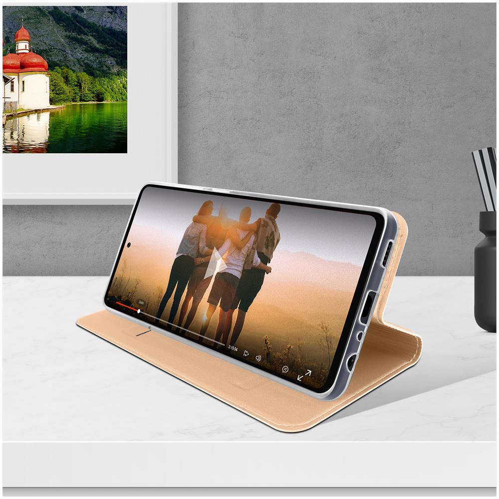 Custodia Samsung Galaxy A72 Portafoglio Flip Funzione Supporto - Rosa Gold - Foto 2