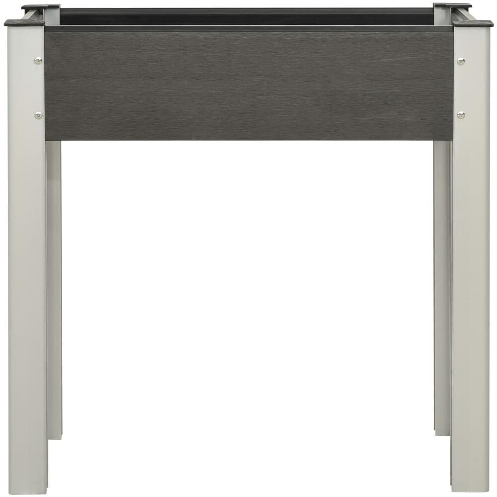 Fioriera Rialzata Da Giardino 75x40x75 Cm In Wpc Grigio - Foto 2