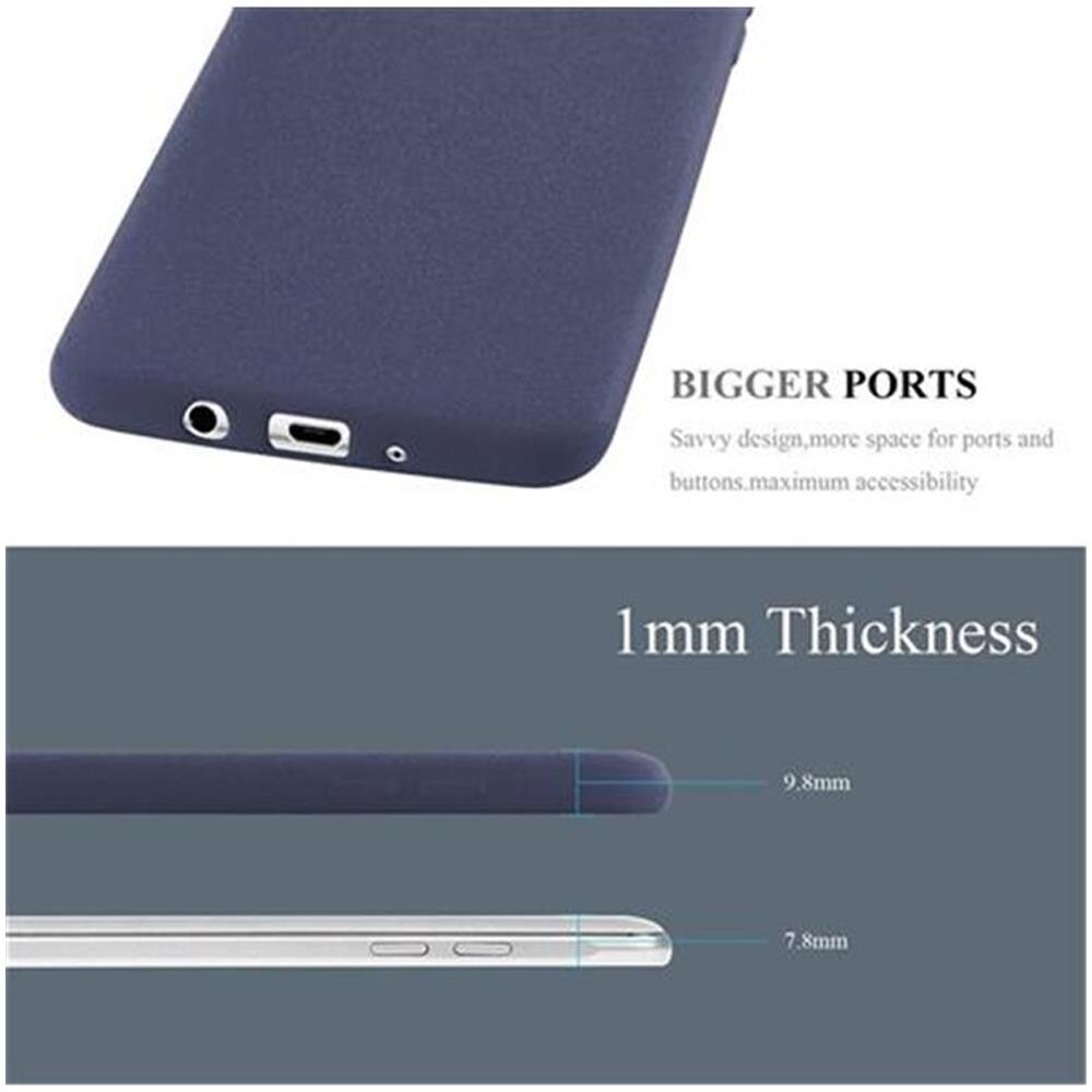 Custodia Compatibile Con Samsung Galaxy J7 2016 In Frost Blu Scuro - Coperchio Protettivo In Silicone Tpu Flessibile - Foto 7