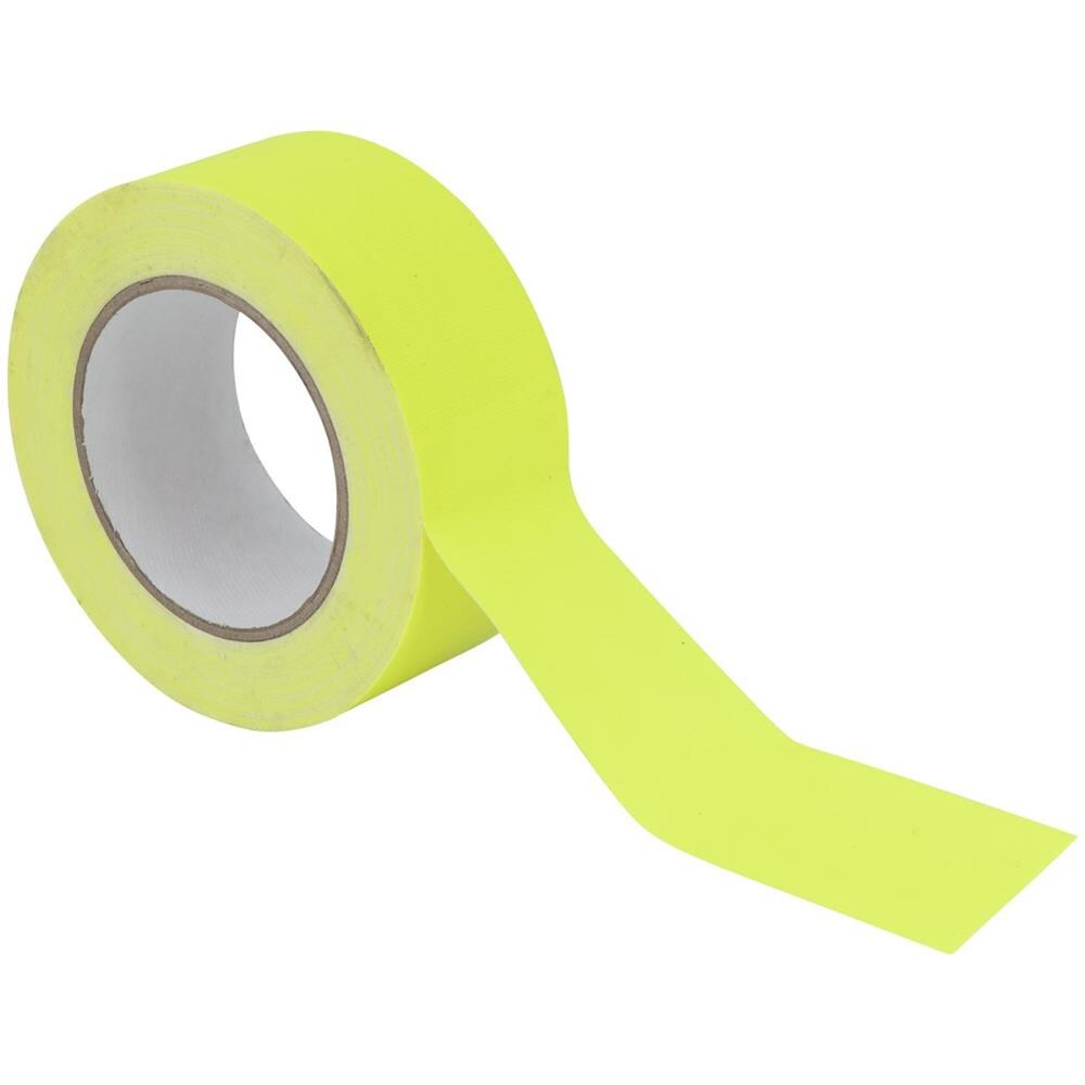 Gaffa Tape 50mm X 25m Neon-yellow Uv Active - Foto 1