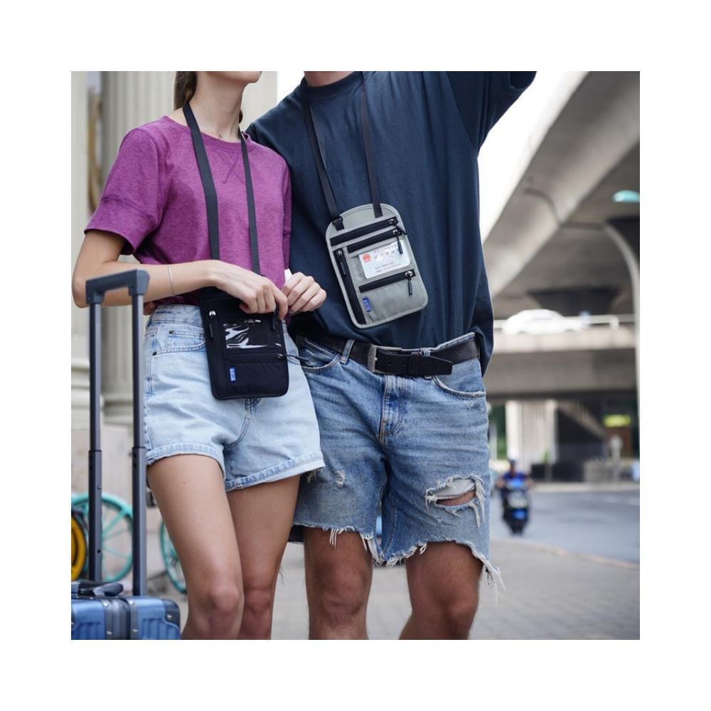 Porta Passaporto Da Collo Protezione Rfid Multifunzionale - Foto 2