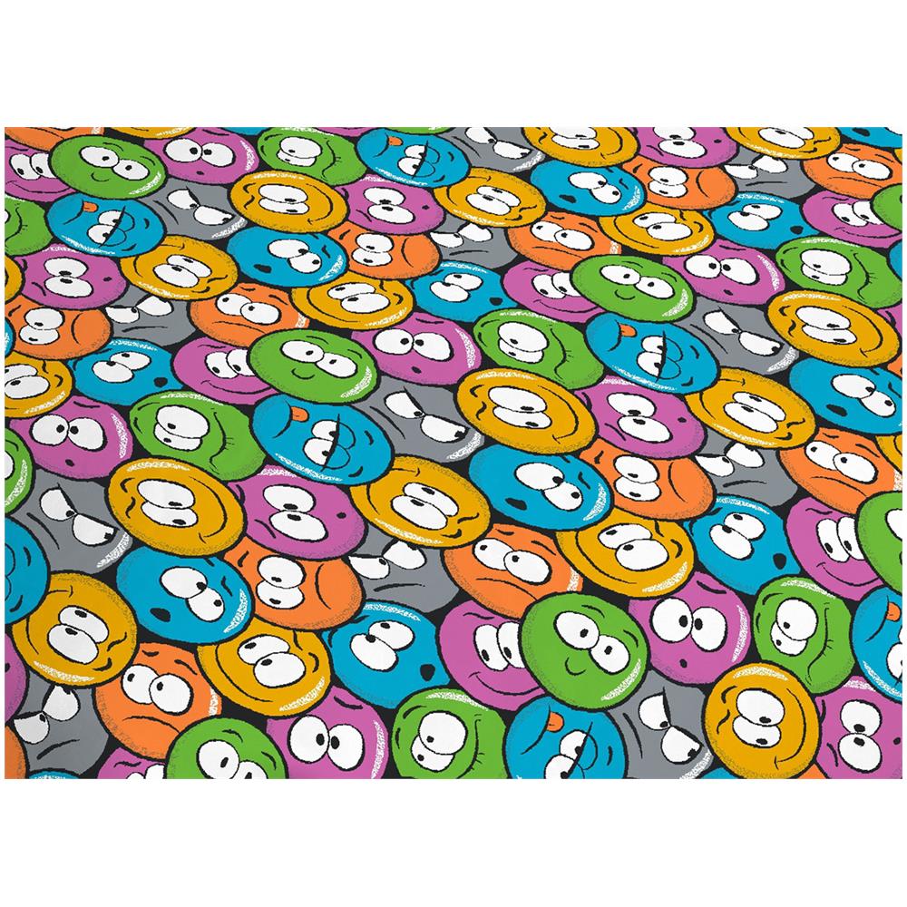 Copriletto Piquet Primavera Estate 100% Cotone Disegno Emoji Singolo Emoji - Foto 4