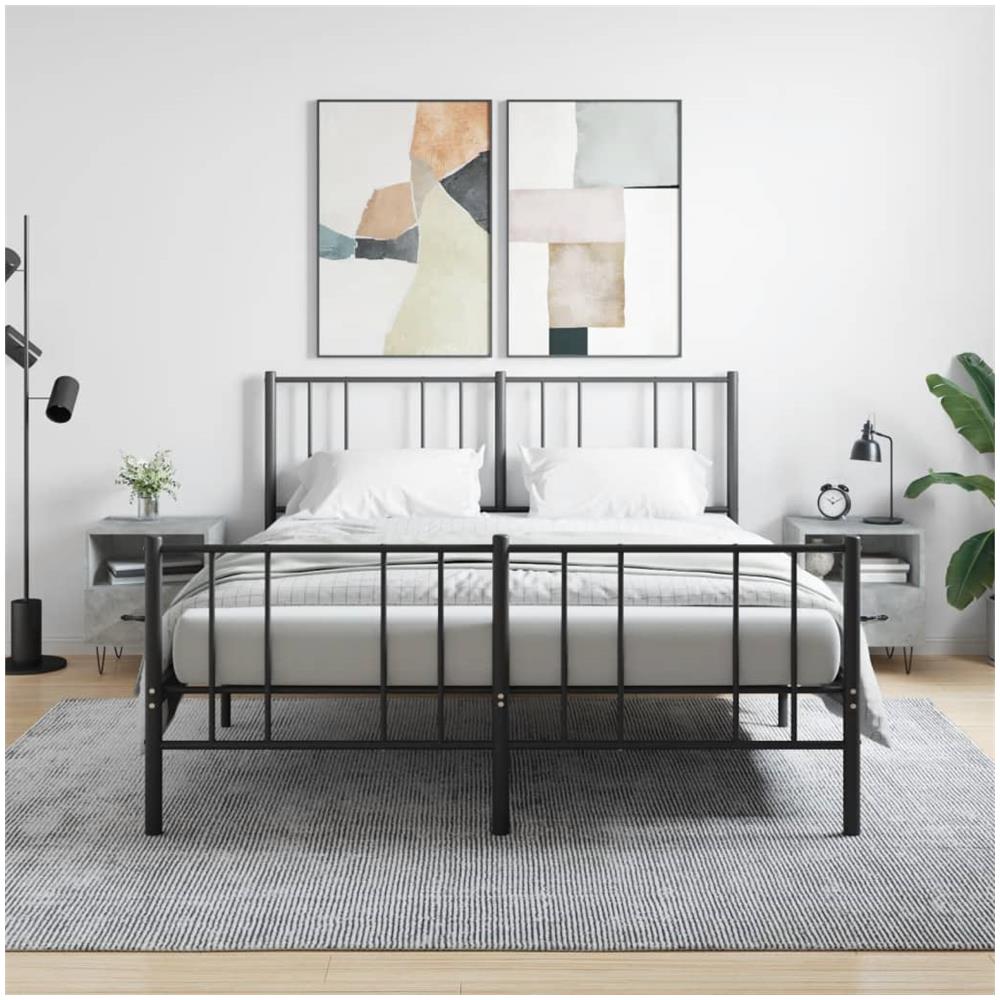 Comodini 2 Pz Grigio Cemento 40x35x47,5 Cm In Legno Multistrato - Foto 1