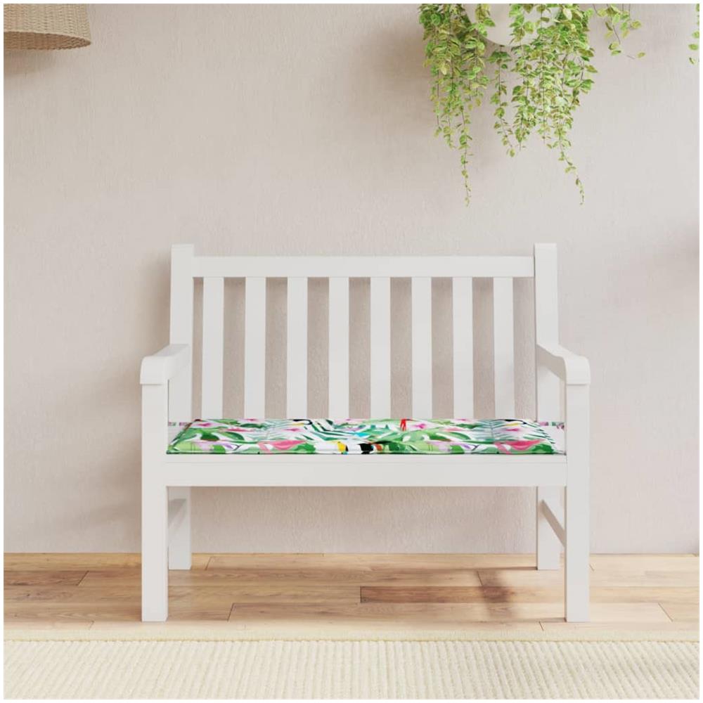 Cuscino Panca Da Giardino Multicolore 100x50x3cm Tessuto Oxford - Foto 1