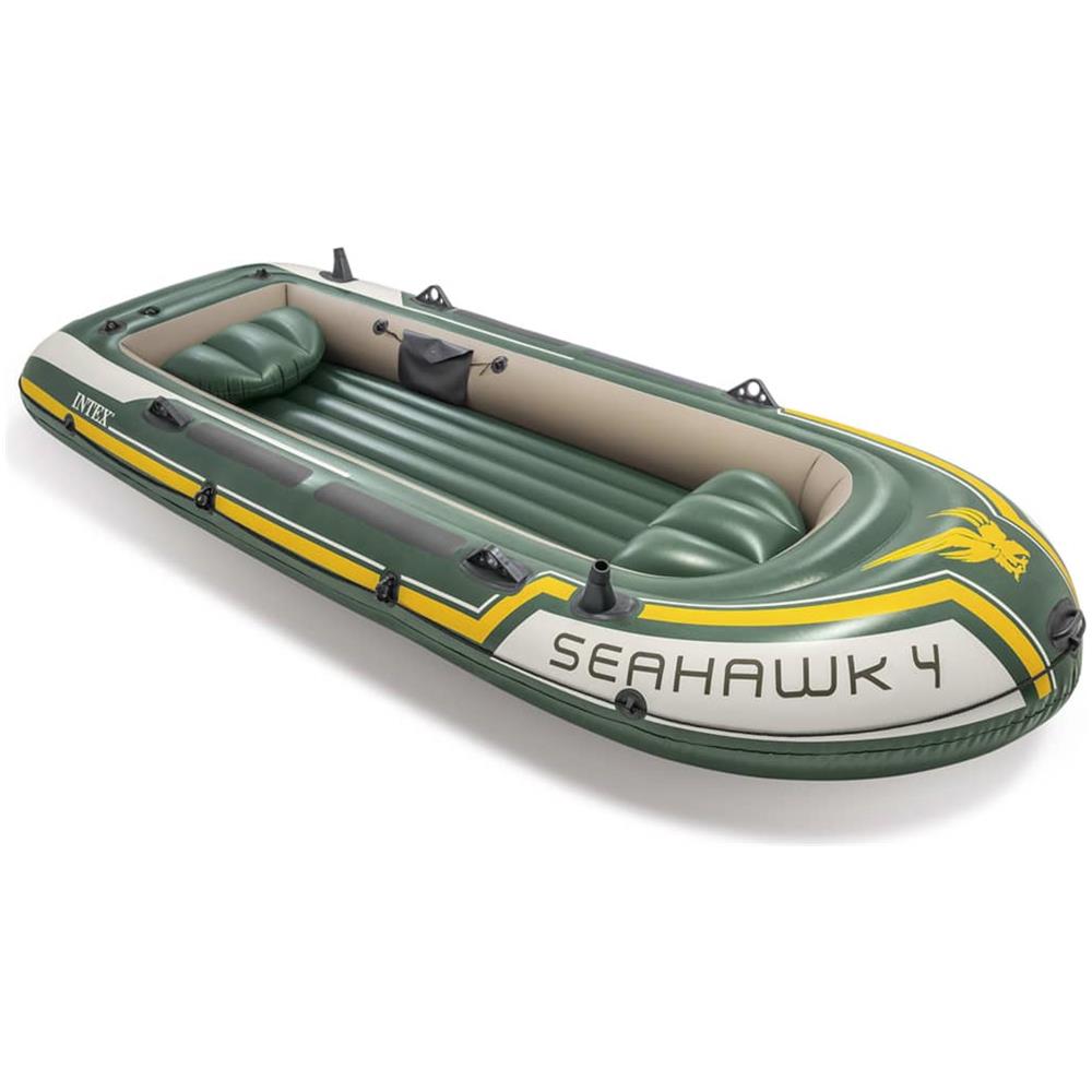 Gommone Gonfiabile Con Remi E Pompa Seahawk 4 Set - Foto 2