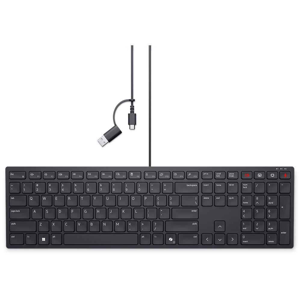 Tastiere CAVO KB525C-PO-EMEA per Pc (Layout Portoghese) Colore Nero - Foto 1