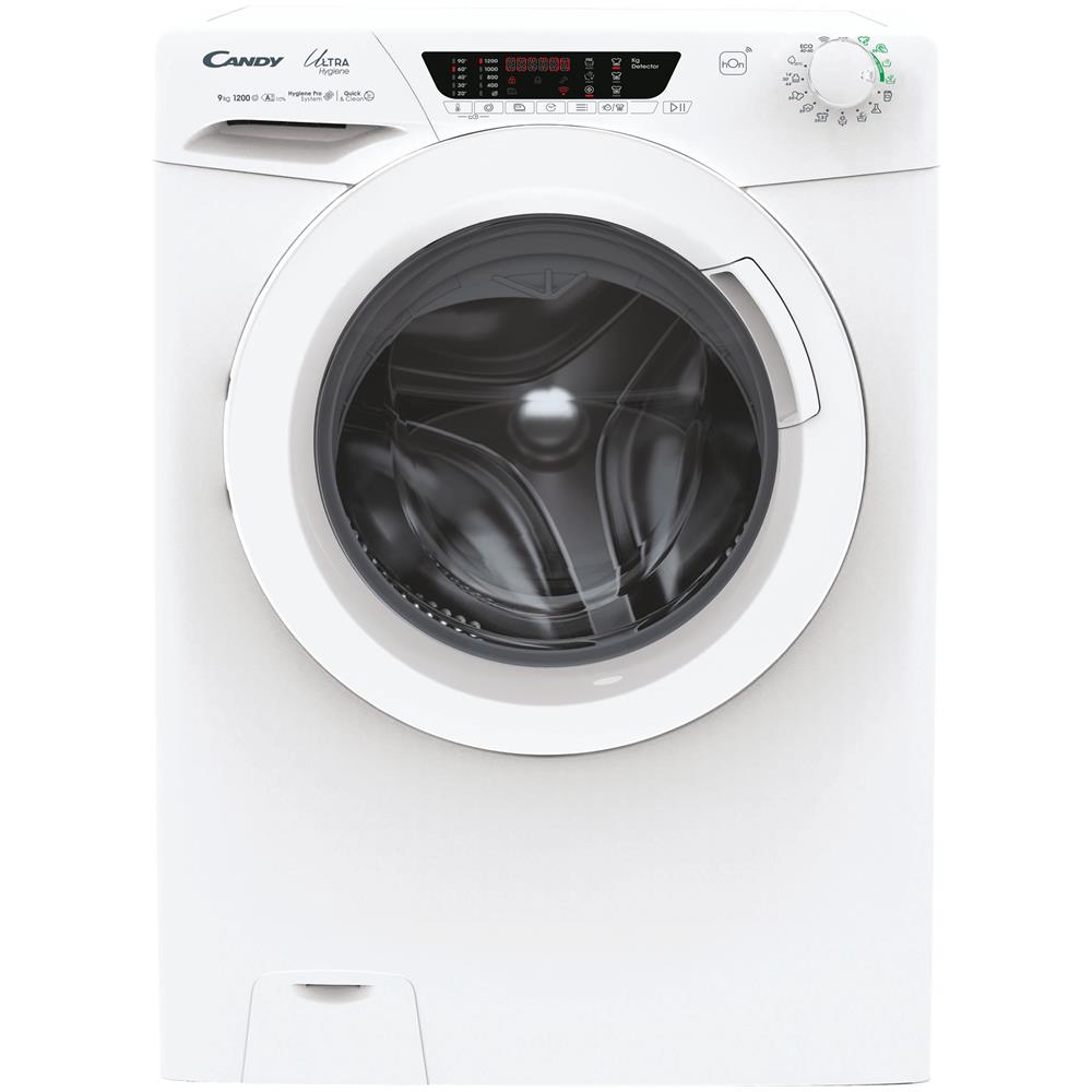 Ultra Hygiene Ultra, Lavatrice Carica Frontale 9 KG, 10% più efficente della classe A, 1200 giri, Bianco, Inverter, Wi-Fi, Ciclo Igiene, HE 1294TWM6/1-S - Foto 1