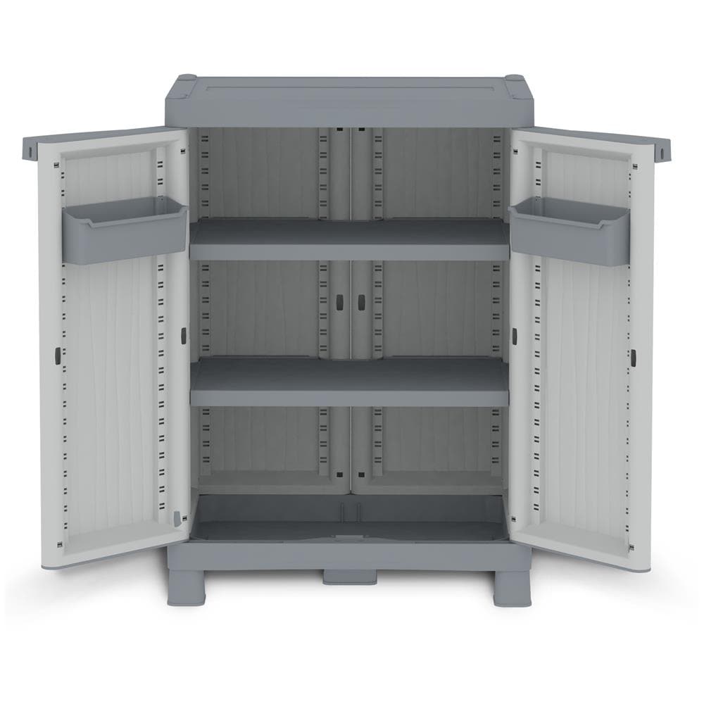 Armadio Base 700 uw basso 2 ante e 2 ripiani L70 x P43,8 x H97,6 - Foto 2