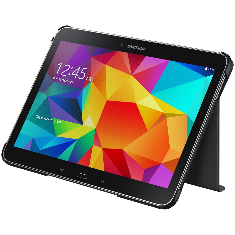Book Cover rigida per Galaxy Tab 4 da 10.1" - Nero - Foto 1