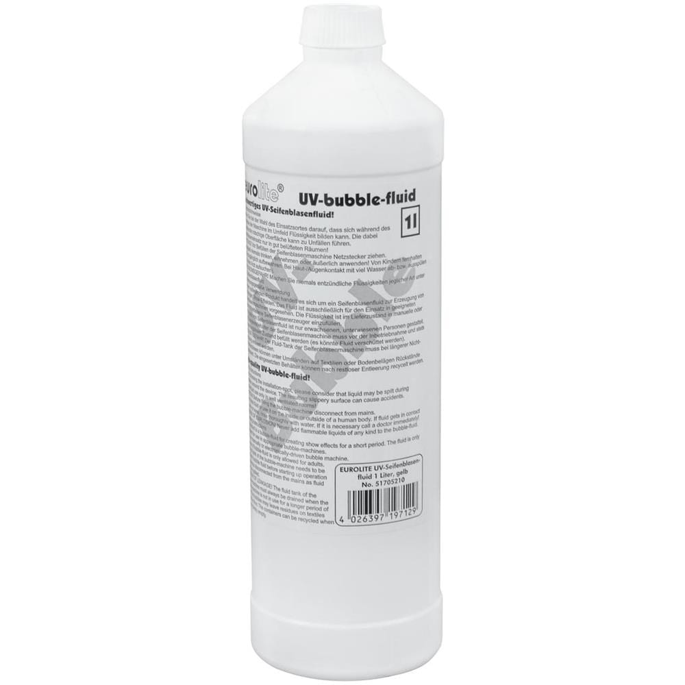 Liquido Per Macchina Delle Bolle Di Sapone, 1 Litro, Giallo, Uv - Foto 2