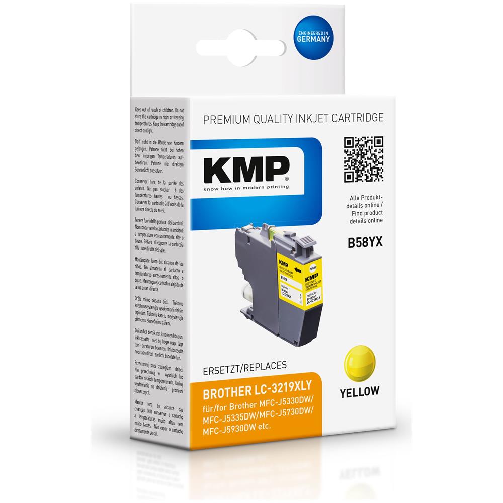 B58YX ink cartridge yellow comp. with Brother LC-3219XLY - Foto 1