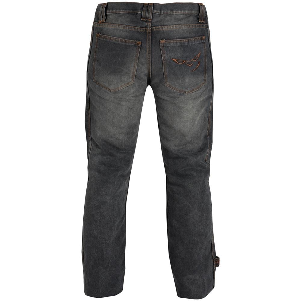 Jeans Pantaloni Moto Scooter Protezioni Ce Omologate Rinforzo Fianchi Nero 32 - Foto 2