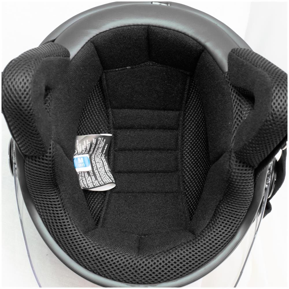 Casco Jet Demi Scooter Moto Omologato Ece 22 Visiera Antigraffio Grigio Scuro M - Foto 2