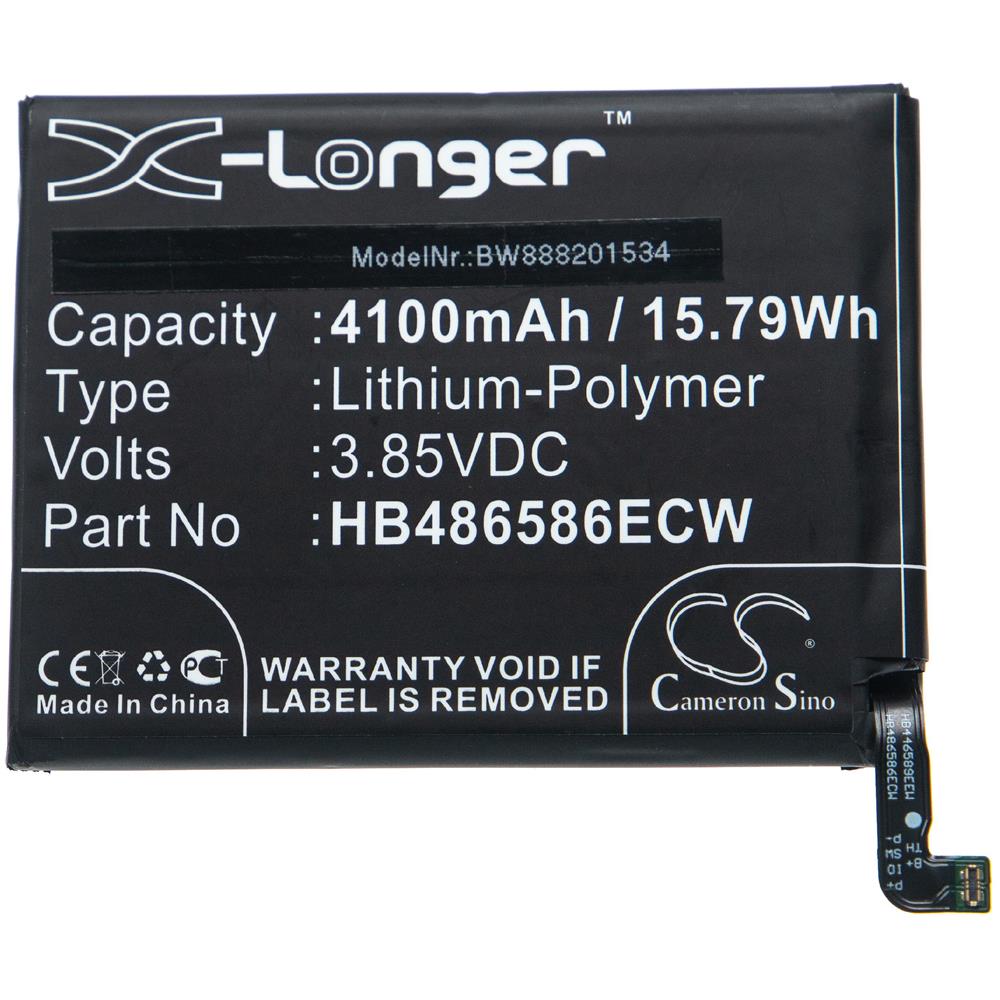 Batteria Sostituisce Huawei Hb486586ecw Per Smartphone Cellulare (4100mah, 3,85v, Li-poly)  - Foto 1