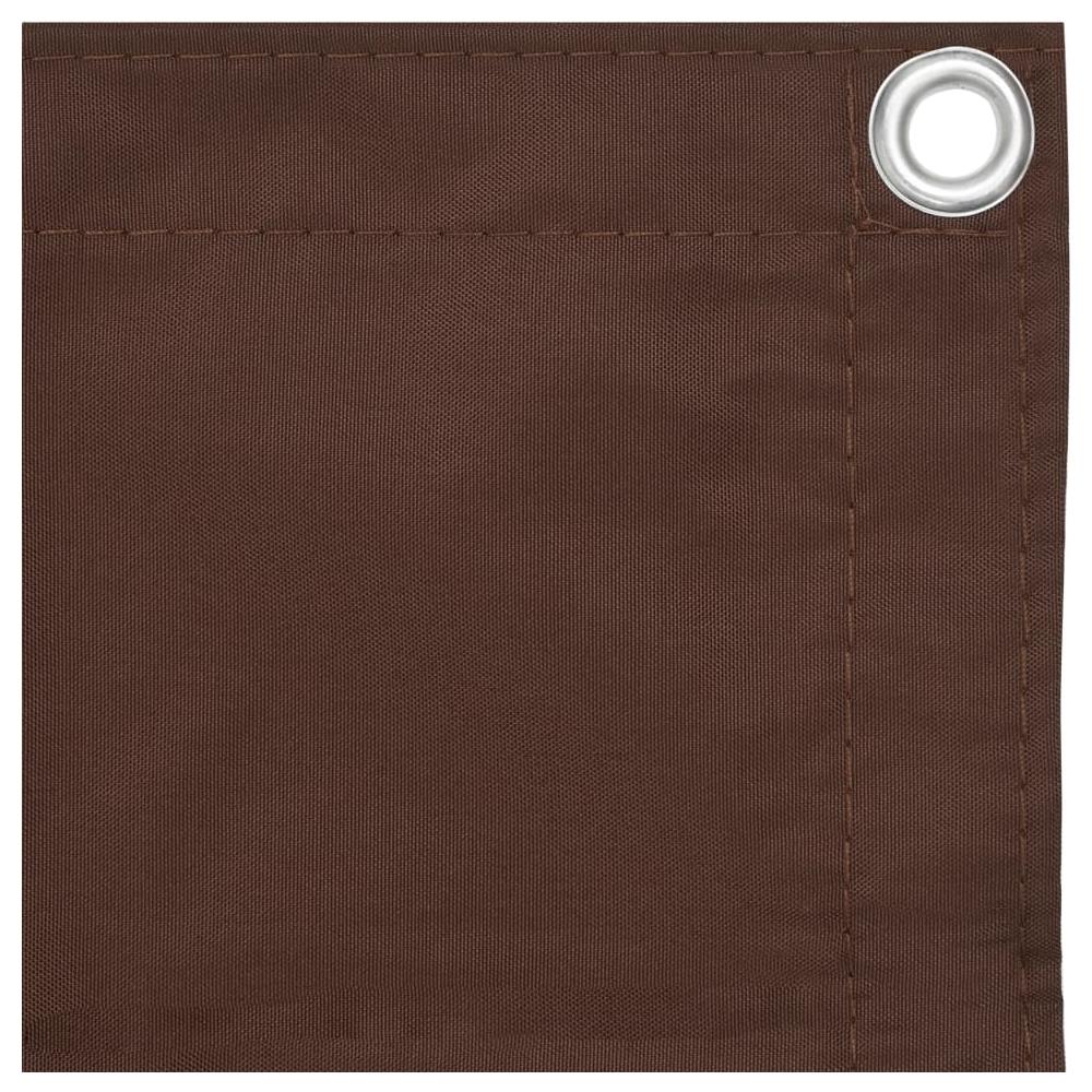 Paravento da Balcone Marrone 75x400 cm in Tessuto Oxford - Foto 2