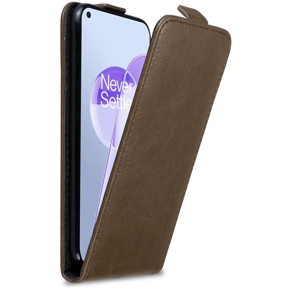Custodia Compatibile Con Oneplus 9rt 5g In Bruno Caffè - Coperchio Protettivo In Design Flip Con Chiusura Magnetica - Foto 1