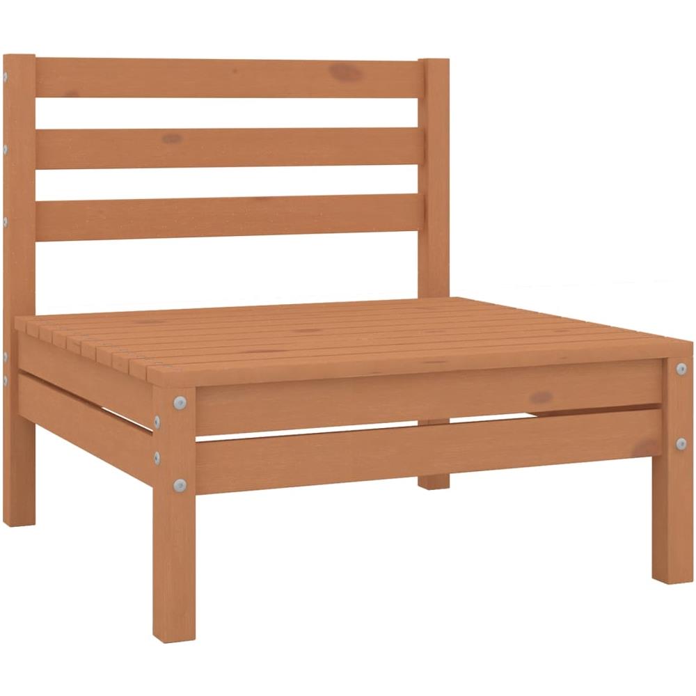 Set Divani Da Giardino 8 Pz Miele In Legno Massello Di Pino - Foto 3