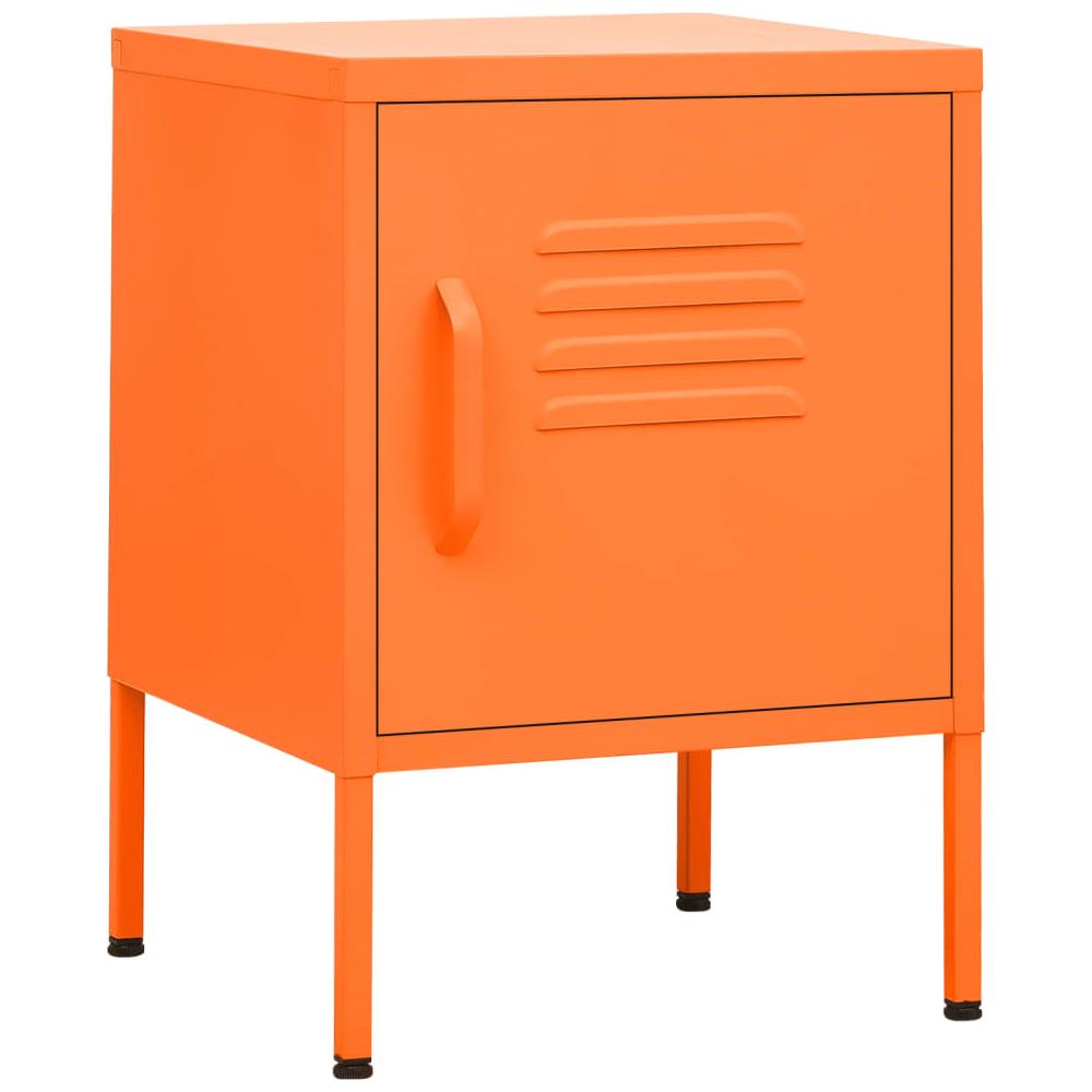 Comodino Arancione 35x35x51 Cm In Acciaio - Foto 1