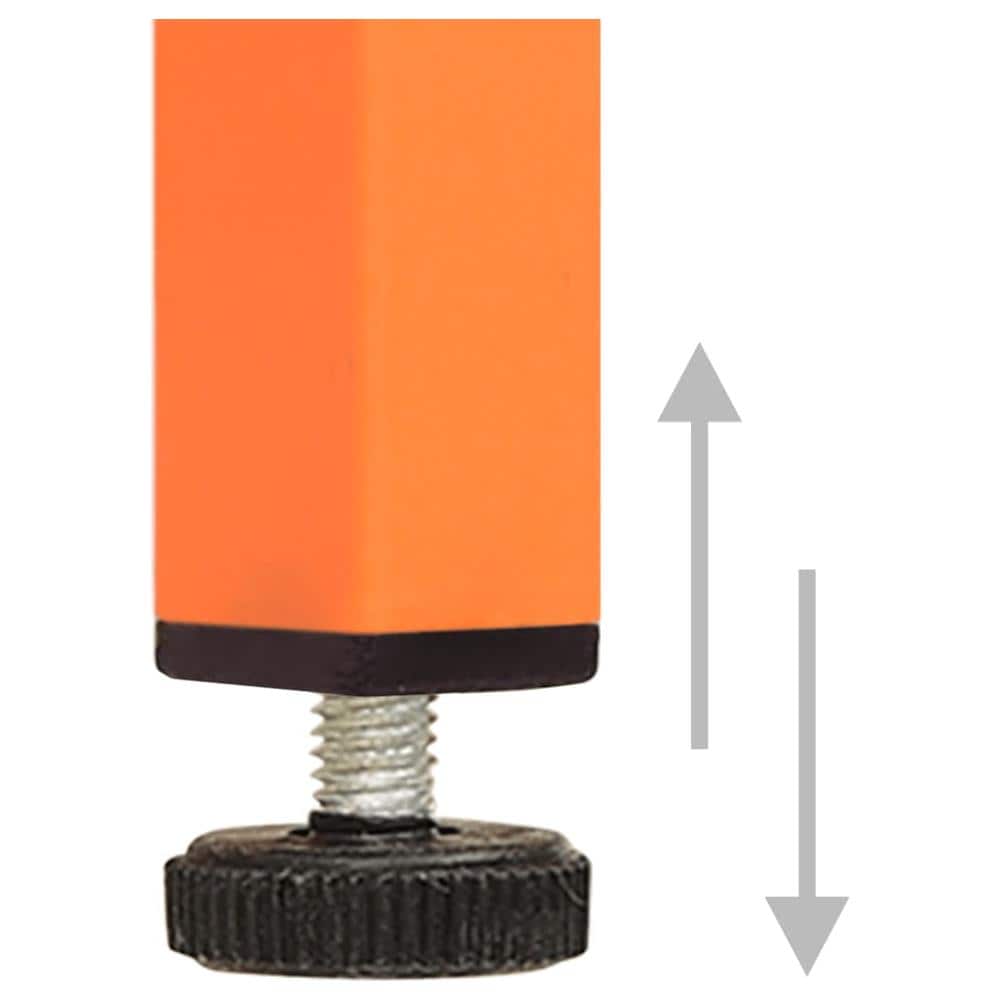 Comodino Arancione 35x35x51 Cm In Acciaio - Foto 7