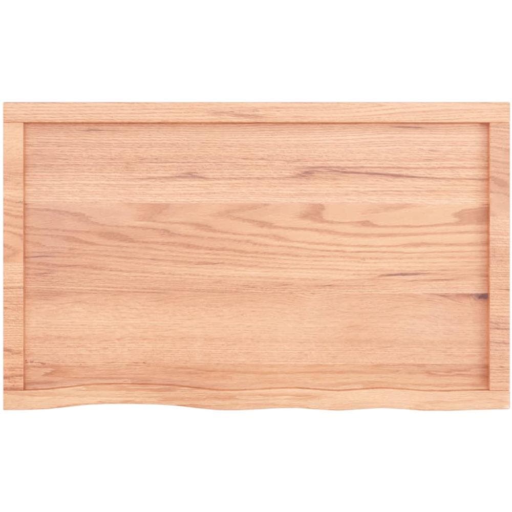 Ripiano Muro Marrone 100x60x (2-6) cm Massello Rovere Trattato - Foto 6