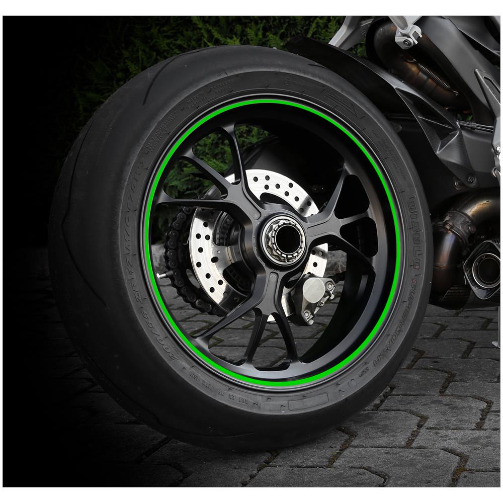 Wheel Stripe Racing, Profilo Adesivo Per Cerchi Ruota - Verde - Foto 3