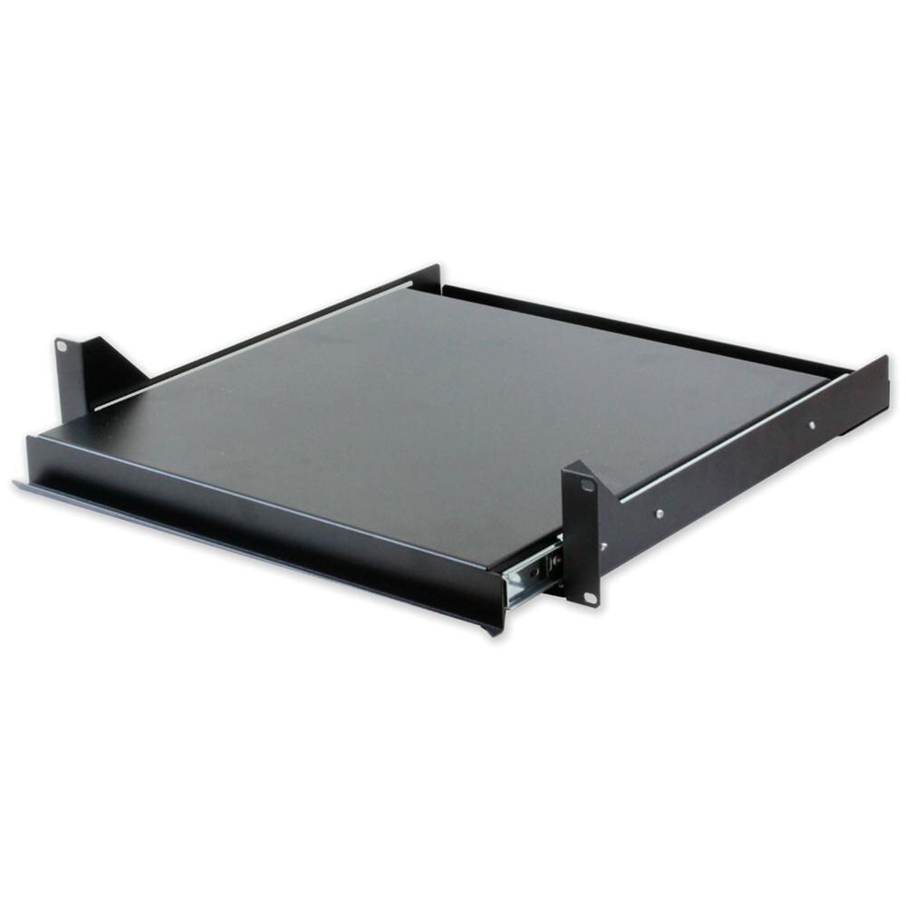 I-CASE TRAY-5-BK - Mensola Estraibile per Rack Porta Tastiera Nera - Foto 2