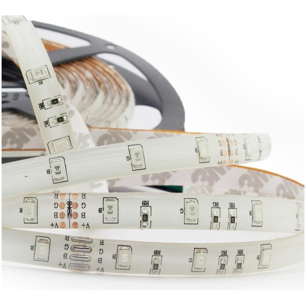 Striscia a LED Strip con 300 LED a 12V 18 W 5 MT Luce Calda 3000K - Foto 2