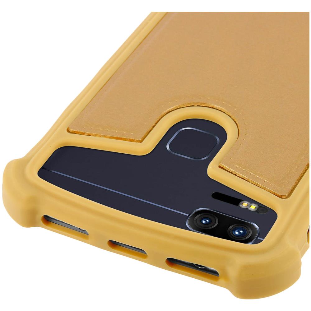 Cover Mocca Universale Smartphone Da 5 A 5.3 Pollici In Silicone Gel Dorato - Foto 2