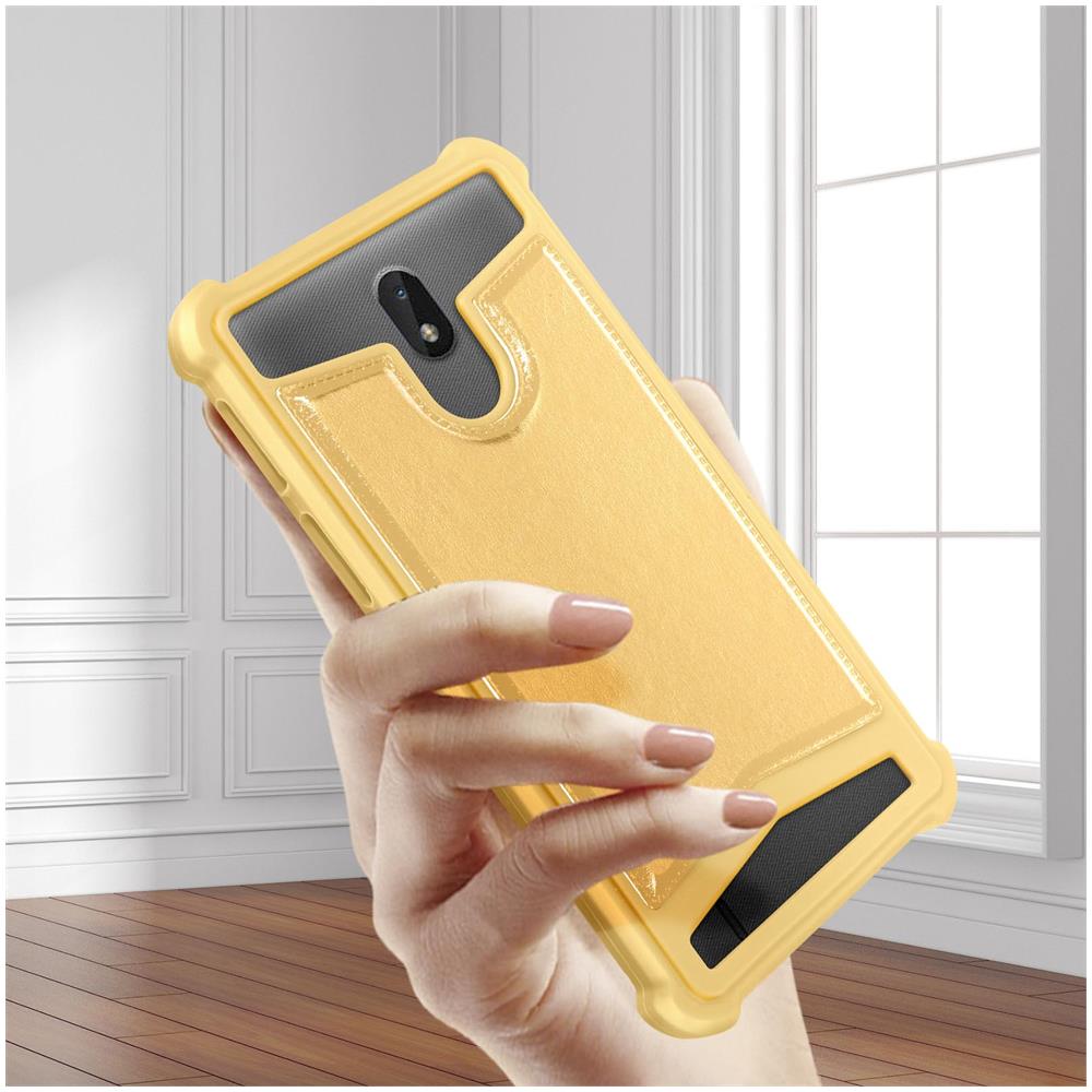 Cover Mocca Universale Smartphone Da 5 A 5.3 Pollici In Silicone Gel Dorato - Foto 13