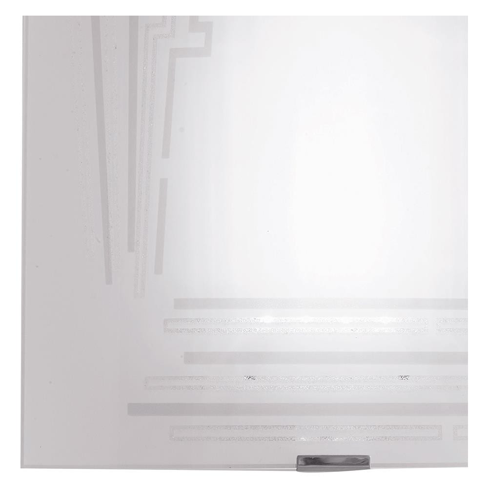 Plafoniera Quadrata Vetro Decoro Glitterato Lampada Moderna E27 I-concept / pl30 - Foto 2
