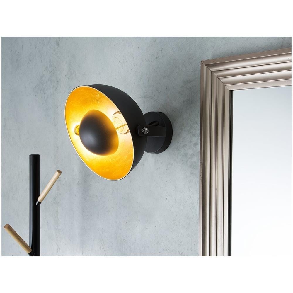 Lampada Da Muro Nero-oro Thames Ii - Foto 2