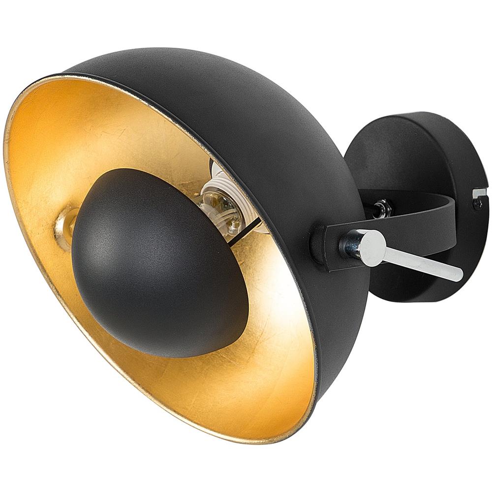 Lampada Da Muro Nero-oro Thames Ii - Foto 1