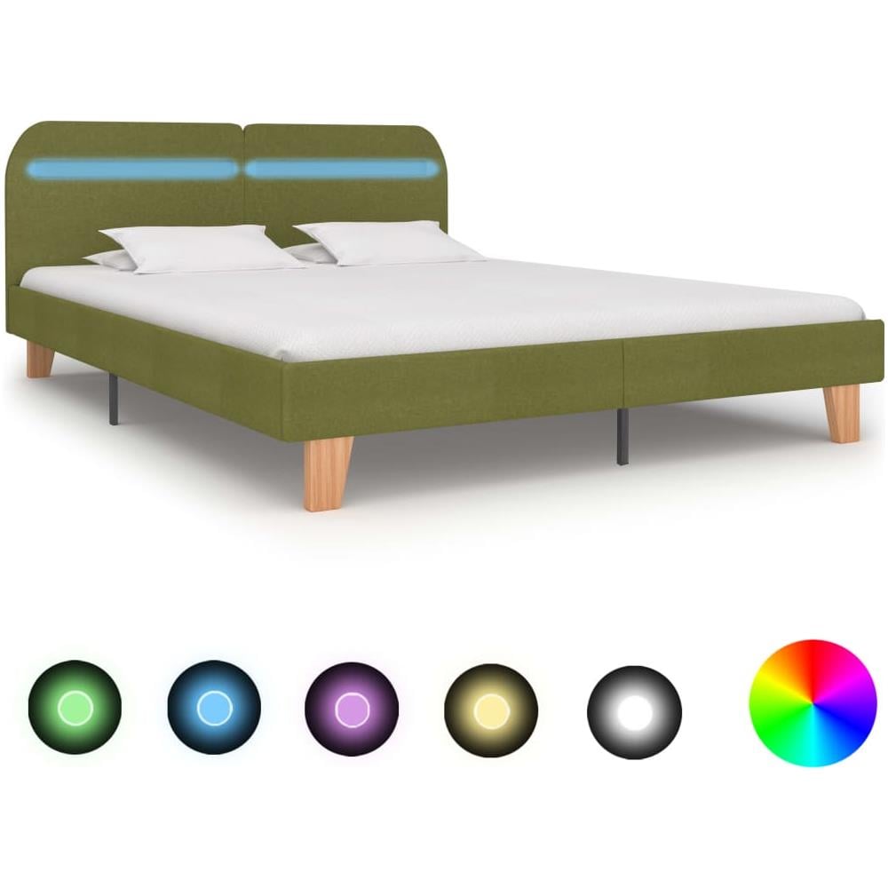 Giroletto Con Luci Led Verde In Tessuto 160x200 Cm - Foto 1